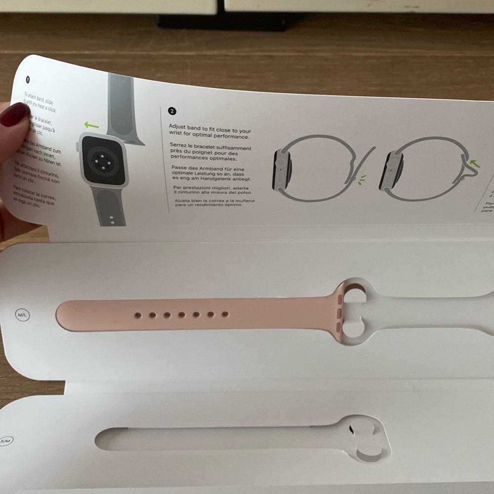 Apple Watch Sport Band Replacement Strap 40MM pink sand M/L Authentic